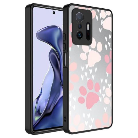 Xiaomi Mi 11T Pro 5G Kılıf Aynalı Desenli Kamera Korumalı Parlak Patinda Mirror Kapak