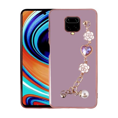 Xiaomi Redmi Note 9S Kılıf El Tutamaçlı Kamera Korumalı Patinda Taka Silikon Kapak