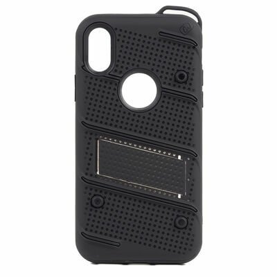 Apple iPhone X Kılıf Patinda İron Kapak
