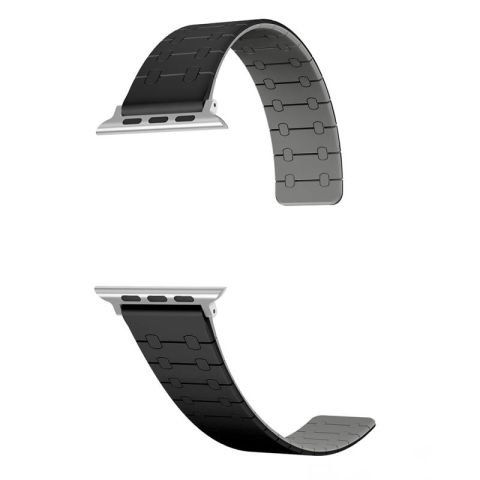 Apple Watch Ultra 49mm Patinda KRD-111 Çizgili Desenli Silikon Kordon