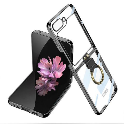 Galaxy Z Flip 6 Kılıf Patinda Yüzüklü Kıpta Kapak