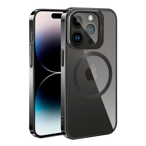 Apple iPhone 14 Pro Max Kılıf Magsafe Şarj Özellikli Standlı Patinda Klon Kapak