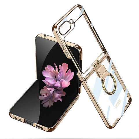 Galaxy Z Flip 6 Kılıf Patinda Yüzüklü Kıpta Kapak
