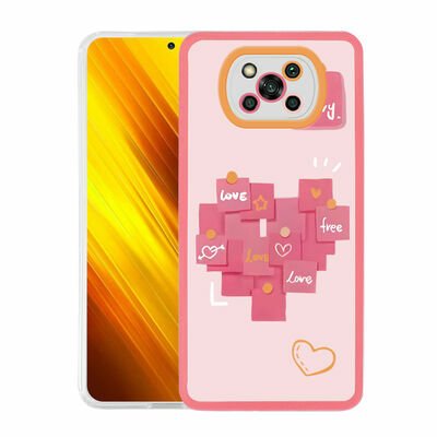 Xiaomi Poco X3 Kılıf Patinda M-Fit Desenli Kapak