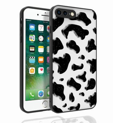 Apple iPhone 7 Plus Kılıf Desenli Kamera Korumalı Parlak Patinda Nora Kapak