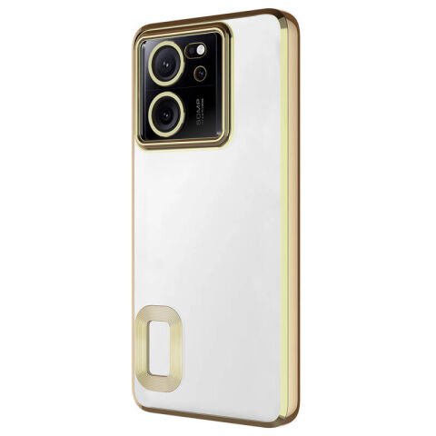 Xiaomi Mi 13T Kılıf Kamera Korumalı Logo Gösteren Patinda Omega Kapak