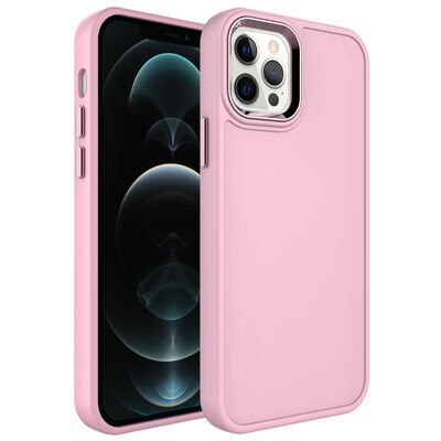 Apple iPhone 14 Pro Kılıf Metal Çerçeve ve Buton Tasarımlı Sert Patinda Botox Kapak