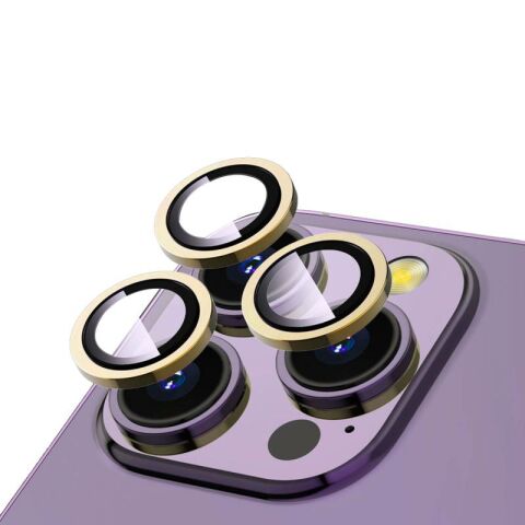 Apple iPhone 14 Pro Max Patinda CL-12 Premium Safir Parmak İzi Bırakmayan Anti-Reflective Kamera Lens Koruyucu