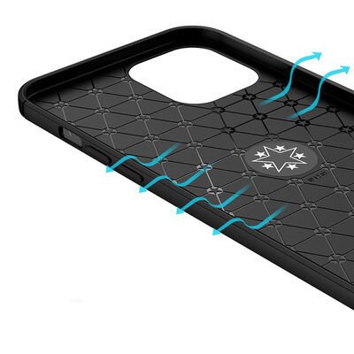 Apple iPhone 12 Pro Max Kılıf Patinda Ravel Silikon Kapak