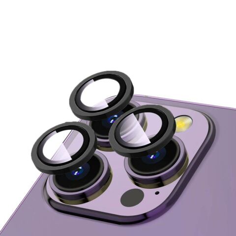 Apple iPhone 14 Pro Max Patinda CL-12 Premium Safir Parmak İzi Bırakmayan Anti-Reflective Kamera Lens Koruyucu