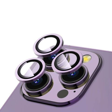 Apple iPhone 14 Pro Max Patinda CL-12 Premium Safir Parmak İzi Bırakmayan Anti-Reflective Kamera Lens Koruyucu