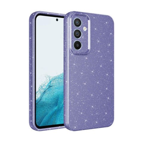 Galaxy S24 Kılıf Kamera Korumalı Simli Lüks Patinda Koton Kapak