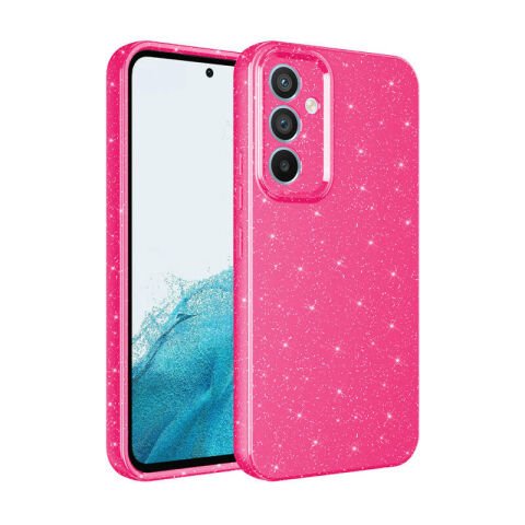 Galaxy S24 Kılıf Kamera Korumalı Simli Lüks Patinda Koton Kapak