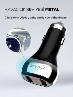 Patinda ZR-C2 Type-C 2 in 1 Araç Şarj Seti