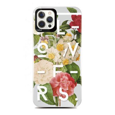 Apple iPhone 12 Pro Kılıf Kajsa Floral Kapak