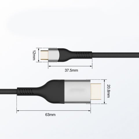 Patinda QG06 8K 60 Hz Görüntü Kalitesi Type-C to HDMI Kablo 1.8M