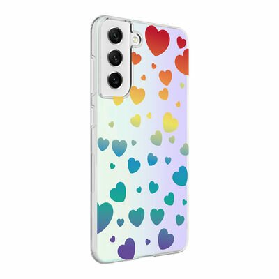 Galaxy S21 FE Kılıf Patinda M-Blue Desenli Kapak