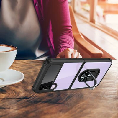 Galaxy Z Flip 3 Kılıf Patinda Mola Kapak