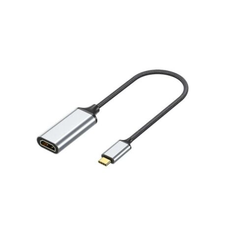 Patinda QG05 8K 60 Hz Görüntü Kalitesi Type-C to HDMI Dönüştürücü 15cm Gri