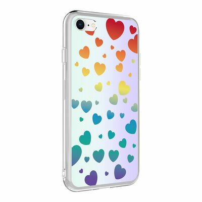 Apple iPhone 8 Kılıf Patinda M-Blue Desenli Kapak