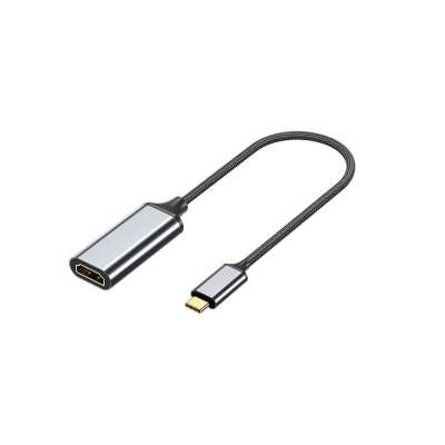 Patinda QG05 8K 60 Hz Görüntü Kalitesi Type-C to HDMI Dönüştürücü 15cm Gri