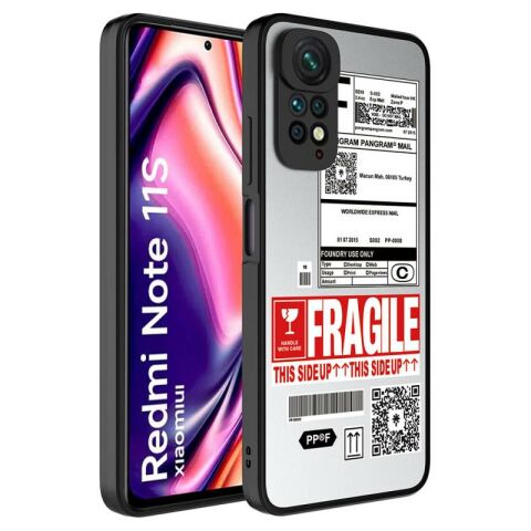 Xiaomi Redmi Note 11S Global Kılıf Aynalı Desenli Kamera Korumalı Parlak Patinda Mirror Kapak
