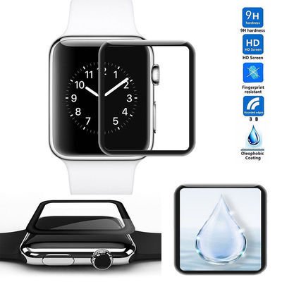 Apple Watch 38mm Patinda Kenarları Metal Cam Ekran Koruyucu