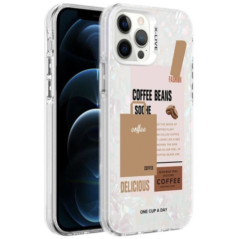 Apple iPhone 12 Pro Kılıf Mermer Desenli Patinda Marbello Kapak