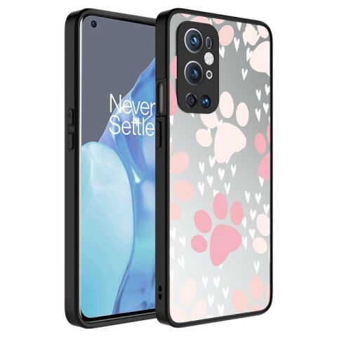 One Plus 9 Pro Kılıf Aynalı Desenli Kamera Korumalı Parlak Patinda Mirror Kapak