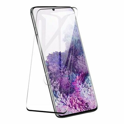 Galaxy S20 Plus Patinda Kavisli Full Yapışkanlı Cam Ekran Koruyucu