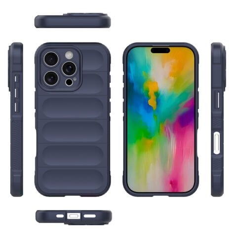 Apple iPhone 16 Pro Kılıf Esnek TPU Oyuklu Arka Yüzey Tasarımlı Patinda Etnik Silikon Kapak