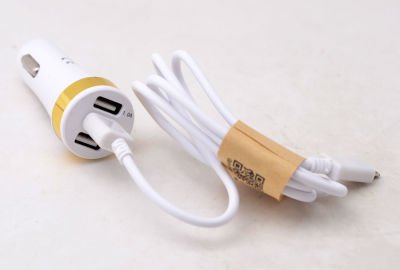 Patinda 3 Usb li 2 in 1 Micro Araç Şarj Seti 3000 Mah
