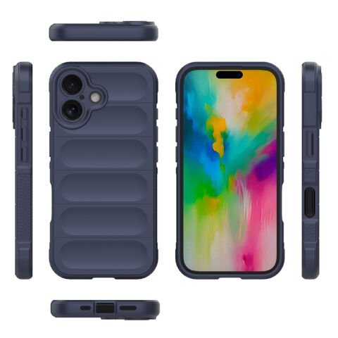 Apple iPhone 16 Kılıf Esnek TPU Oyuklu Arka Yüzey Tasarımlı Patinda Etnik Silikon Kapak