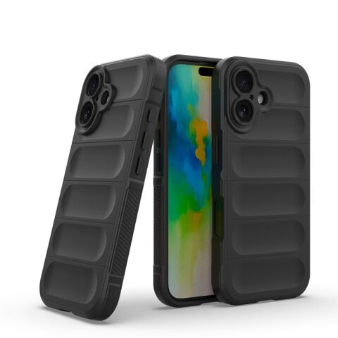 Apple iPhone 16 Kılıf Esnek TPU Oyuklu Arka Yüzey Tasarımlı Patinda Etnik Silikon Kapak