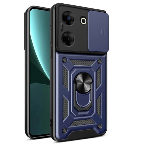 Tecno Camon 20 Pro 4G Kılıf Magnetik Standlı Kamera Korumalı Patinda Sürgülü Vega Kapak