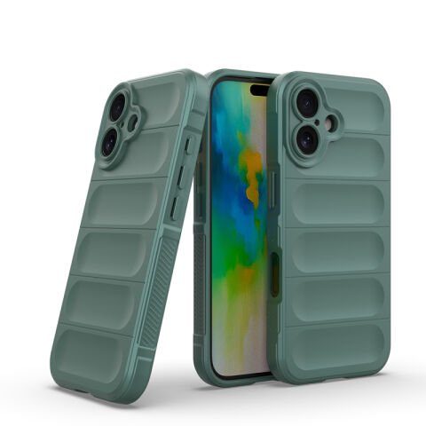 Apple iPhone 16 Kılıf Esnek TPU Oyuklu Arka Yüzey Tasarımlı Patinda Etnik Silikon Kapak
