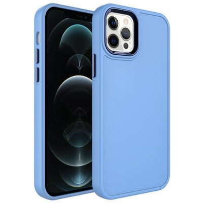 Apple iPhone 13 Pro Max Kılıf Metal Çerçeve ve Buton Tasarımlı Sert Patinda Botox Kapak