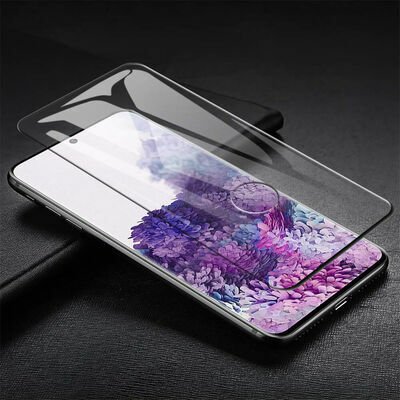 Galaxy S20 Ultra Patinda Kavisli Full Yapışkanlı Cam Ekran Koruyucu