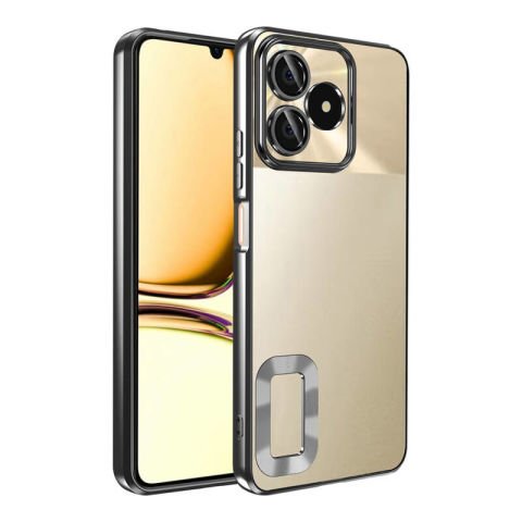 Realme Note 50 Kılıf Kamera Korumalı Logo Gösteren Patinda Omega Kapak