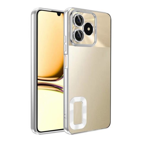 Realme Note 50 Kılıf Kamera Korumalı Logo Gösteren Patinda Omega Kapak