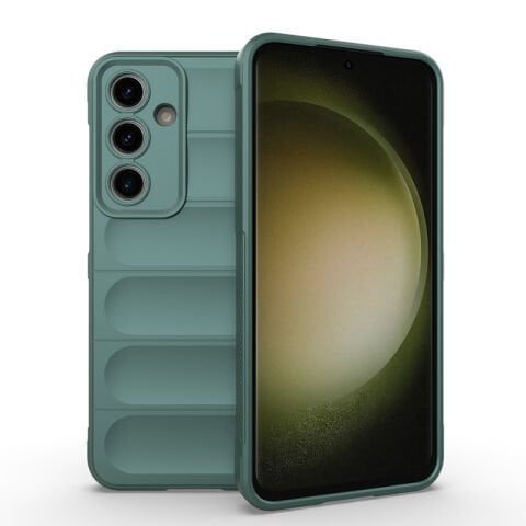Galaxy S24 FE Kılıf Esnek TPU Oyuklu Arka Yüzey Tasarımlı Patinda Etnik Silikon Kapak