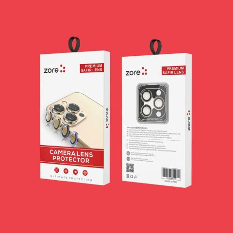Apple iPhone 14 Patinda CL-12 Premium Safir Parmak İzi Bırakmayan Anti-Reflective Kamera Lens Koruyucu
