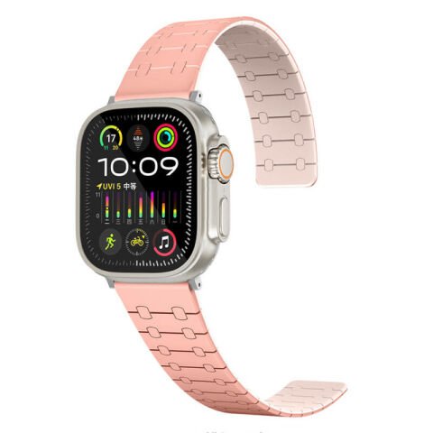 Apple Watch 40mm Patinda KRD-111 Çizgili Desenli Silikon Kordon