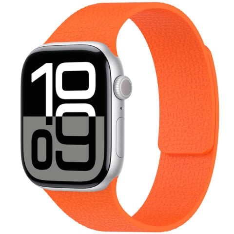Apple Watch 38mm Patinda KRD-136 Kabartma Desenli Silikon Kordon