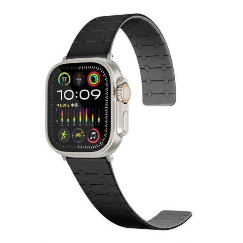 Apple Watch 40mm Patinda KRD-111 Çizgili Desenli Silikon Kordon