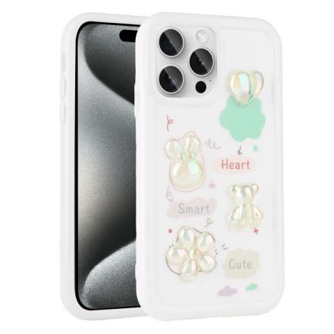 Apple iPhone 14 Pro Max Kılıf Kabartma Figürlü Parlak Patinda Toys Silikon Kapak