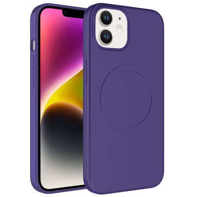 Apple iPhone 11 Kılıf Magsafe Wireless Şarj Özellikli Pastel Renk Silikon Patinda Plas Kapak