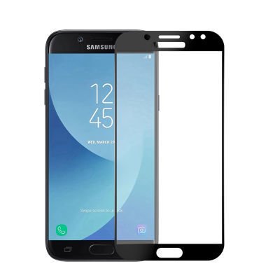 Galaxy J7 Prime Patinda Kenarları Kırılmaya Dayanıklı Cam Ekran Koruyucu