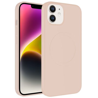 Apple iPhone 11 Kılıf Magsafe Wireless Şarj Özellikli Pastel Renk Silikon Patinda Plas Kapak
