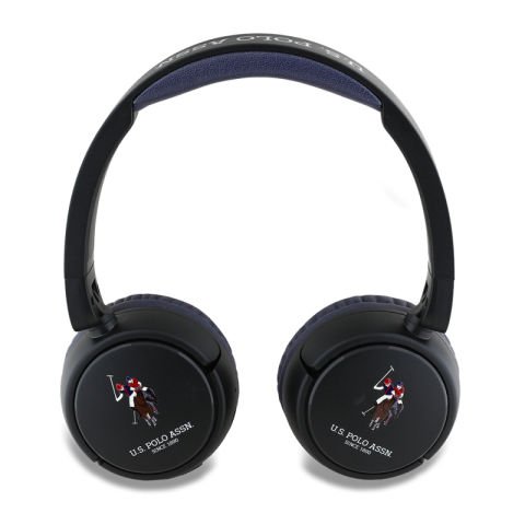U.S Polo Assn. Orjinal Lisanslı Katlanabilir Ayarlanabilir Baskı Logolu Kulak Üstü Bluetooth Kulaklık v5.3 Beyaz